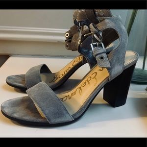 Gray, Strappy Sam Edelman Sandal Heel